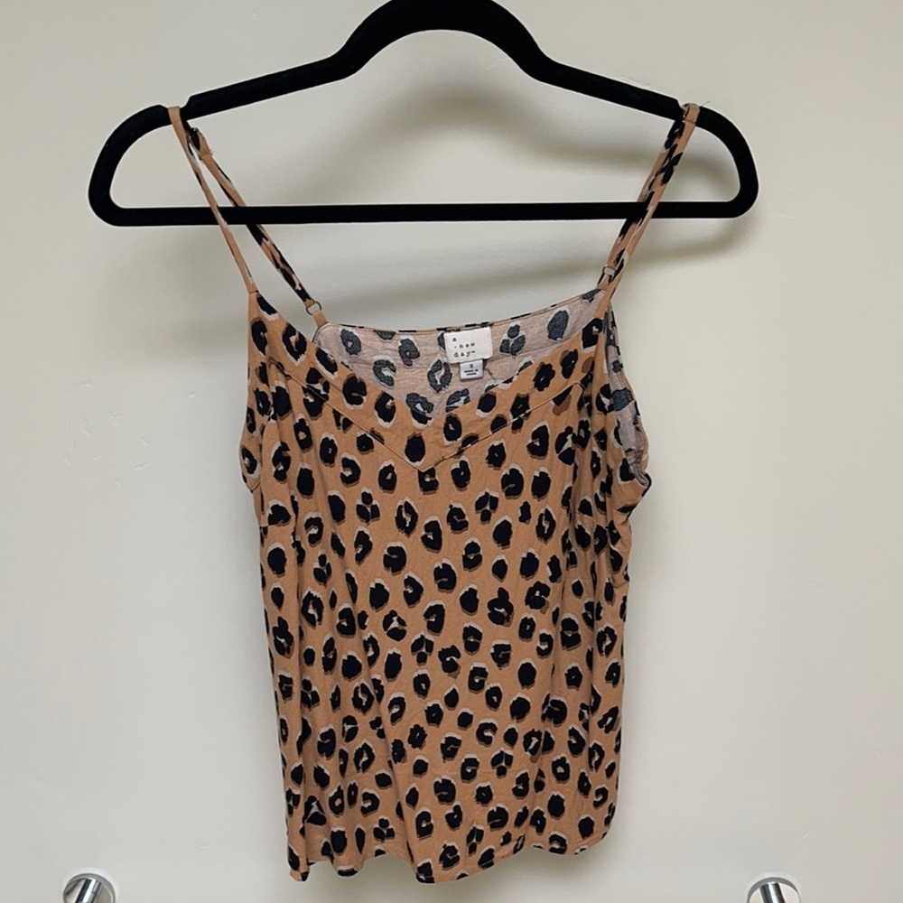 Animal print camisole